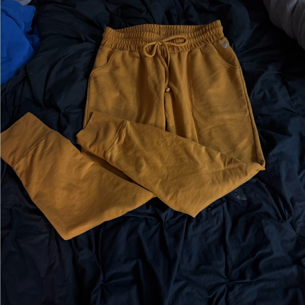 Cozy Mustard Joggers